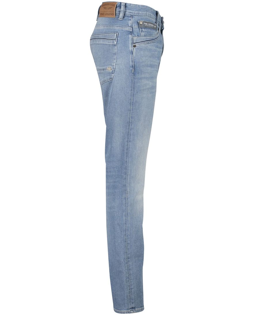 PME jeans lichtblauw effen katoen Skyrak regular fit