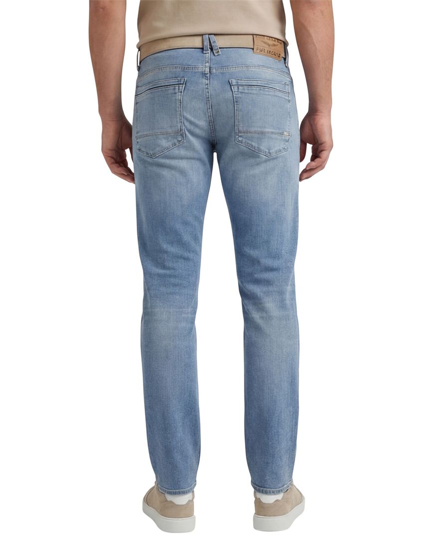 PME jeans lichtblauw effen katoen Skyrak regular fit