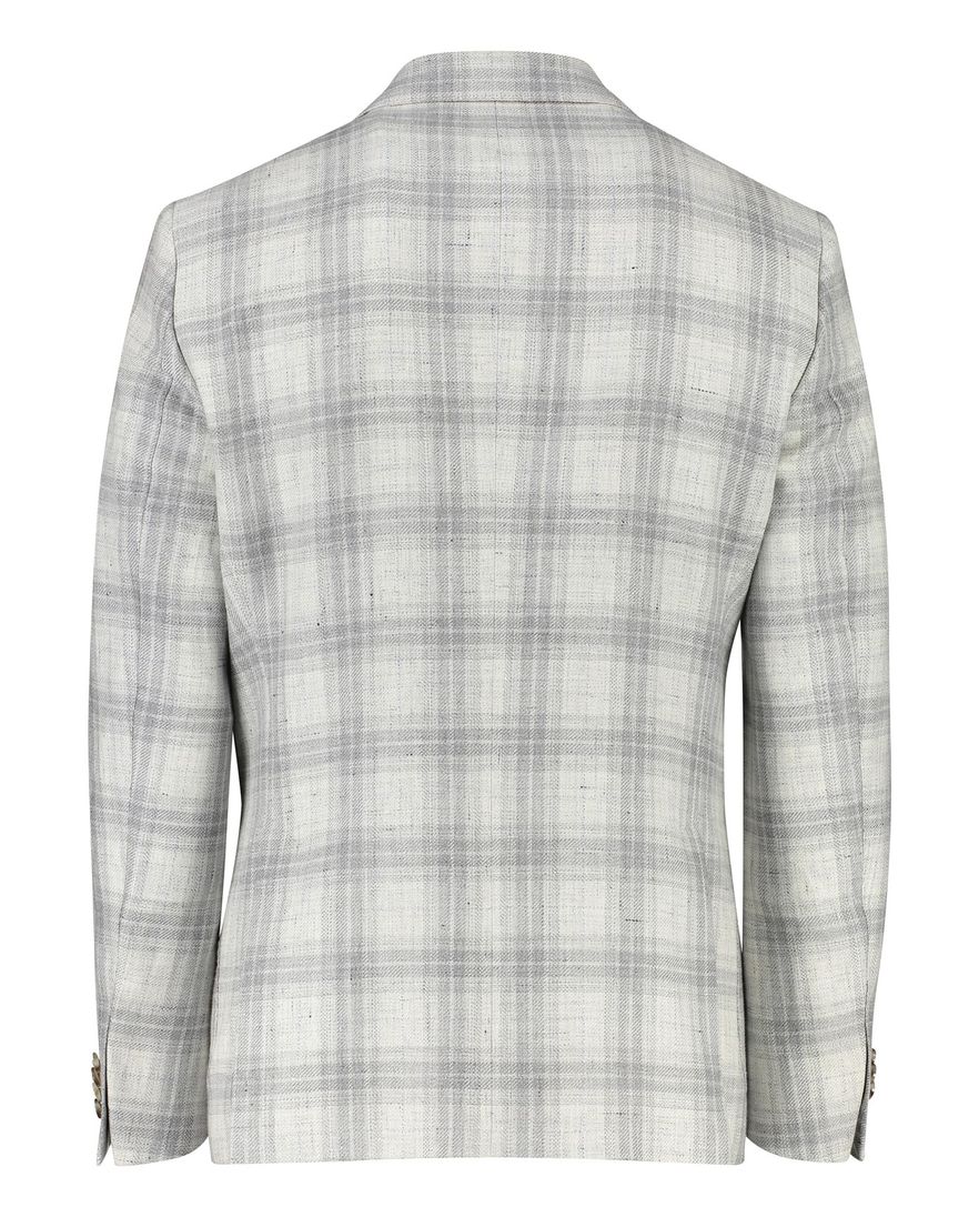 linnen Dressler colbert grijs geruit