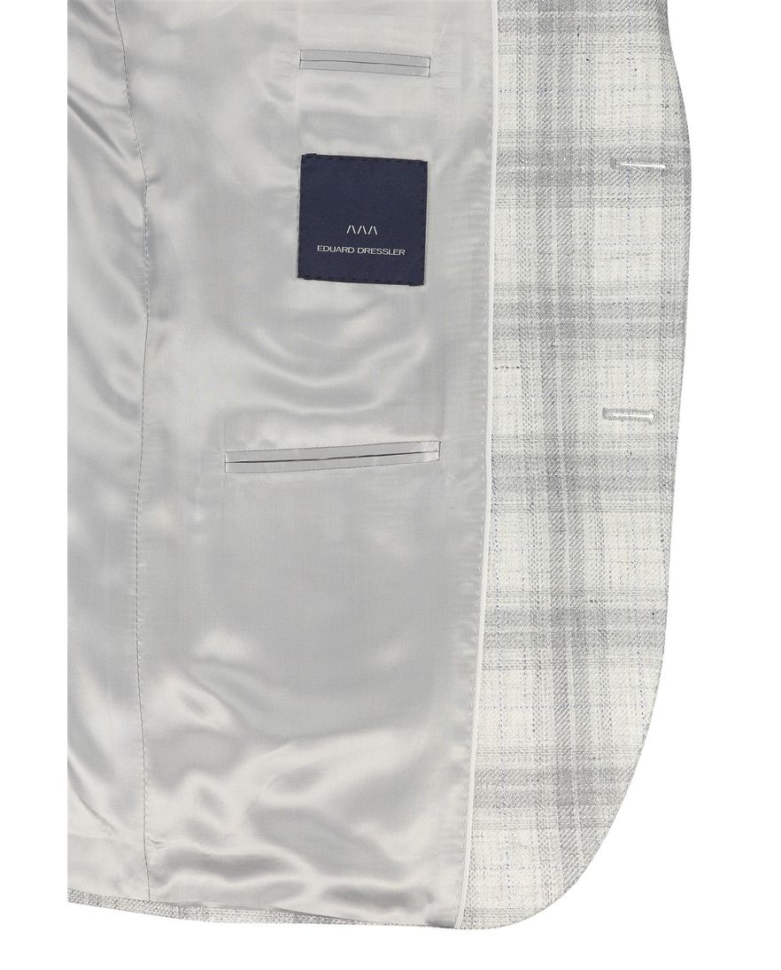 linnen Dressler colbert grijs geruit