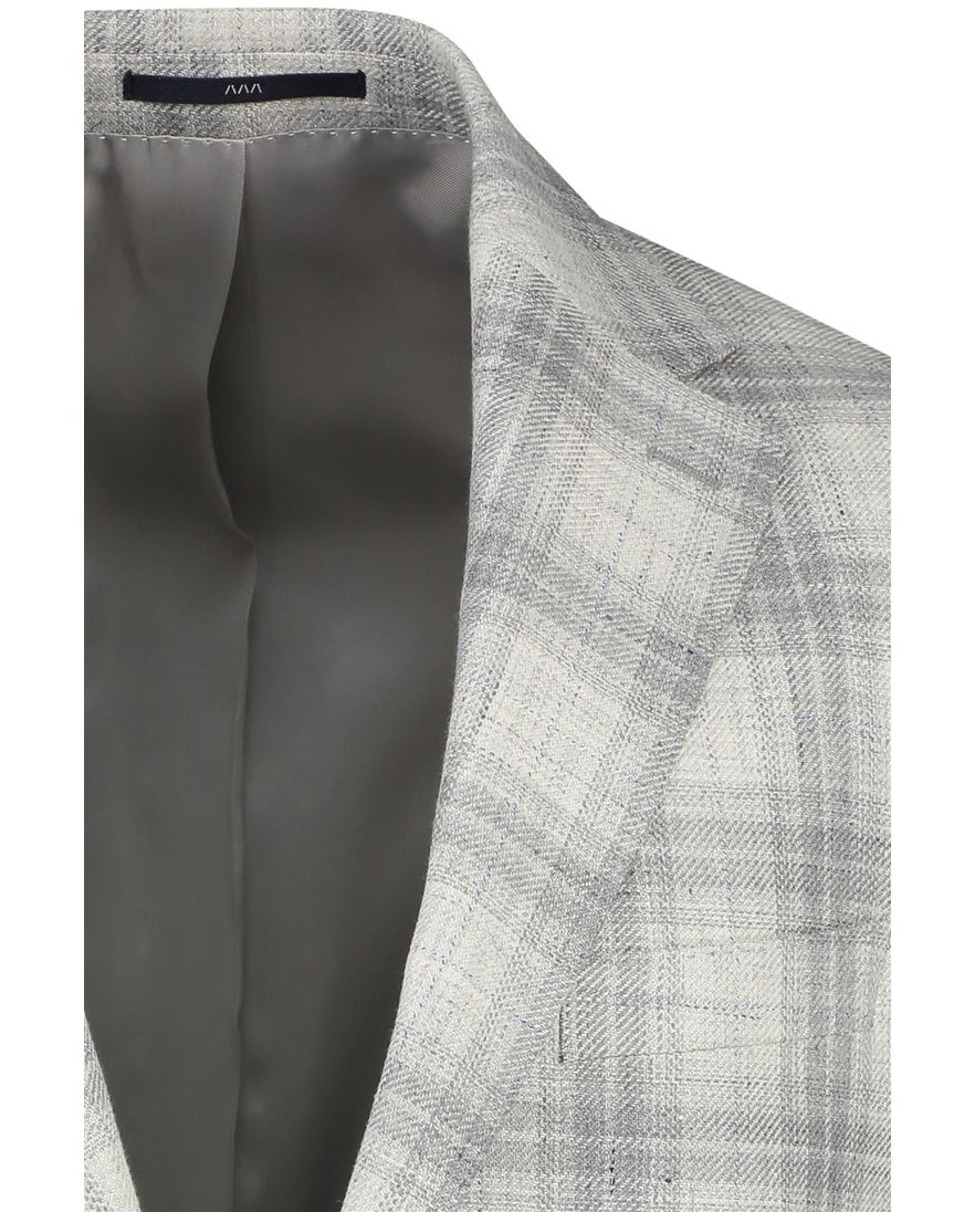 linnen Dressler colbert grijs geruit