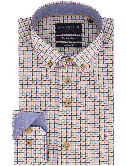 Portofino overhemd multicolor geprint