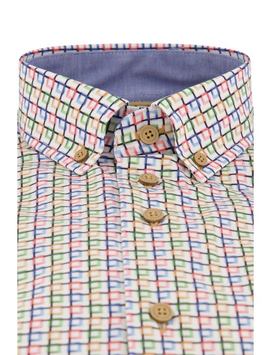 Portofino overhemd multicolor geprint