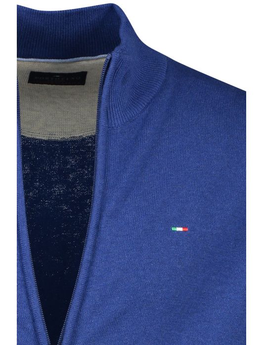 Portofino vest blauw effen