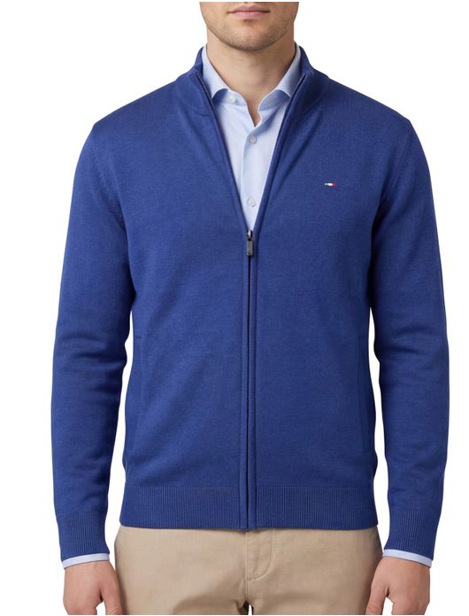 Portofino vest blauw effen