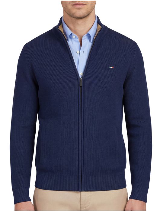 Portofino vest donkerblauw effen