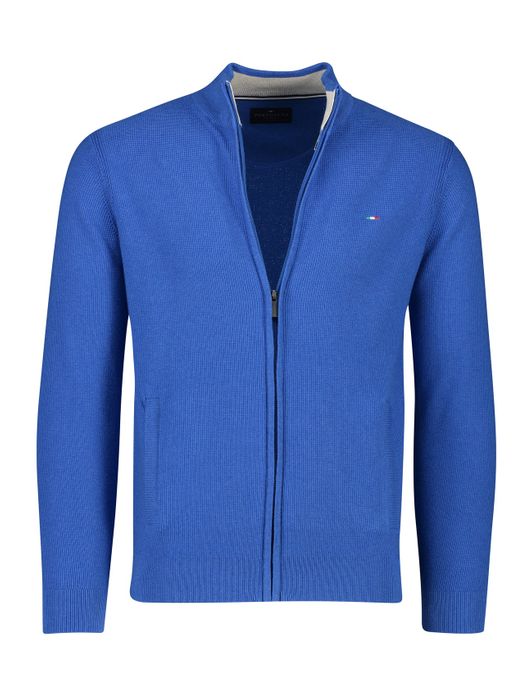 Portofino vest effen blauw