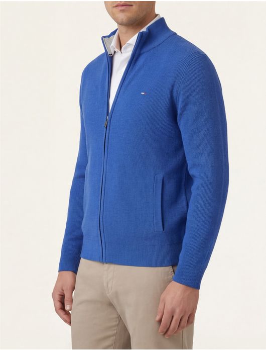 Portofino vest effen blauw