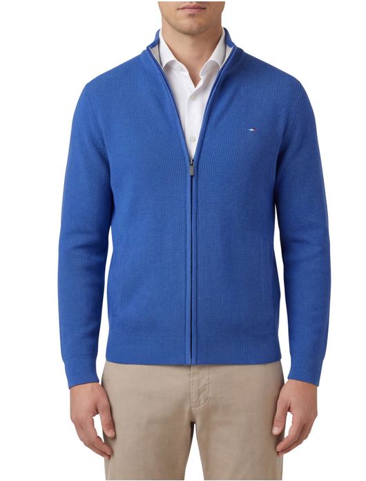 Portofino vest effen blauw