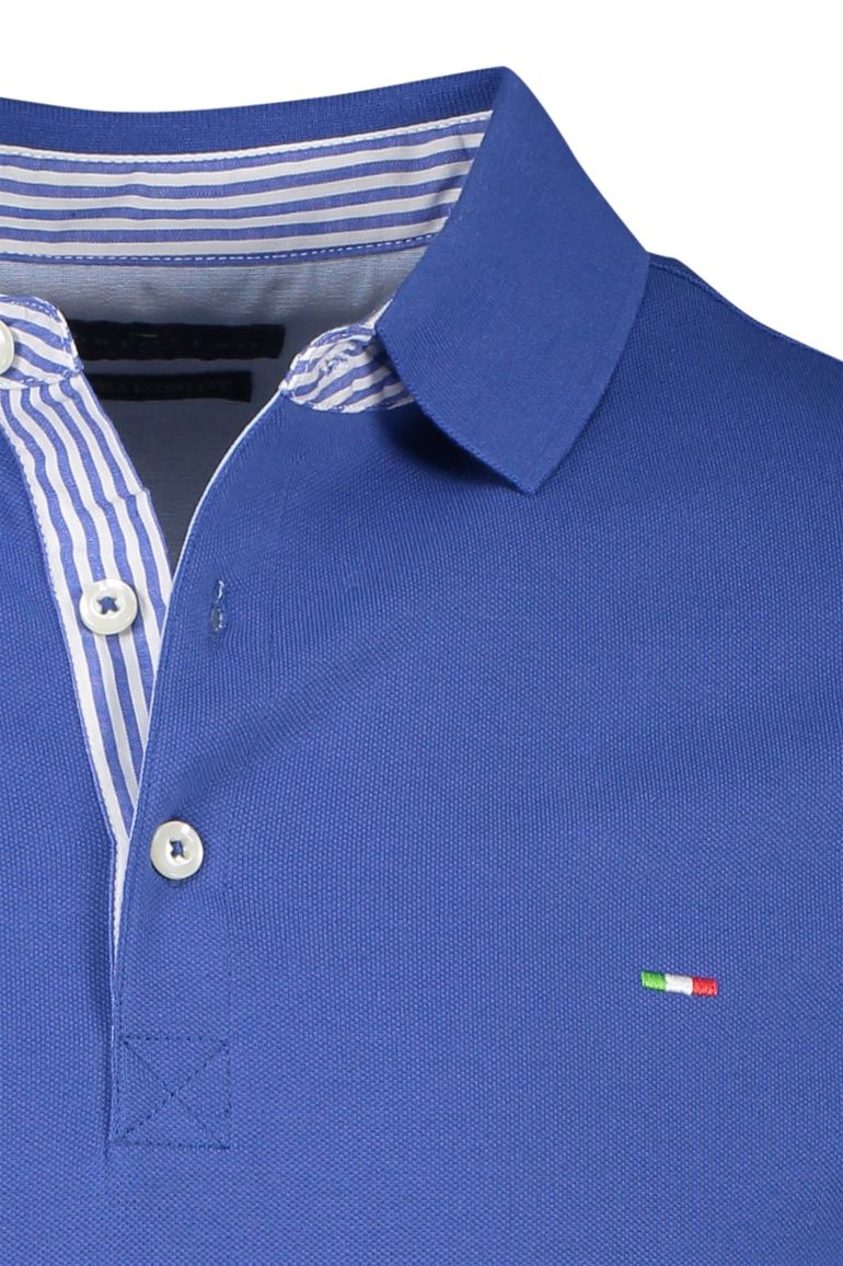 Portofino polo extra lang blauw