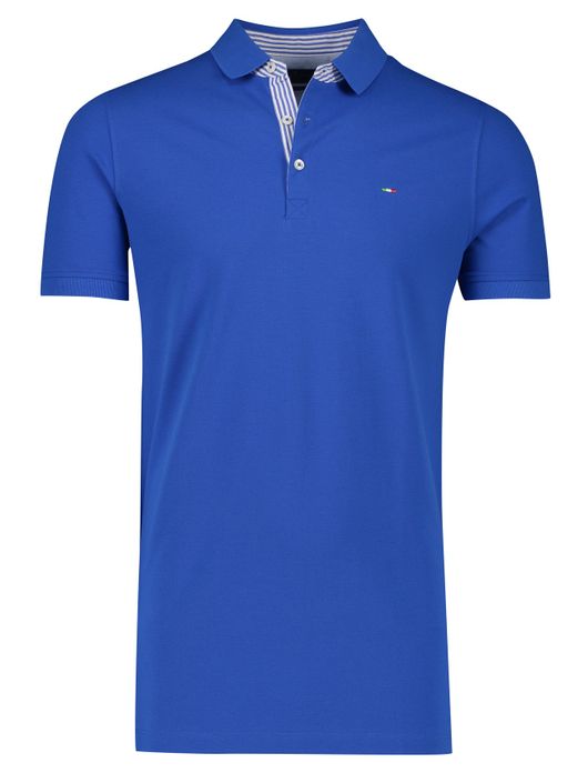 Portofino polo extra lang middenblauw