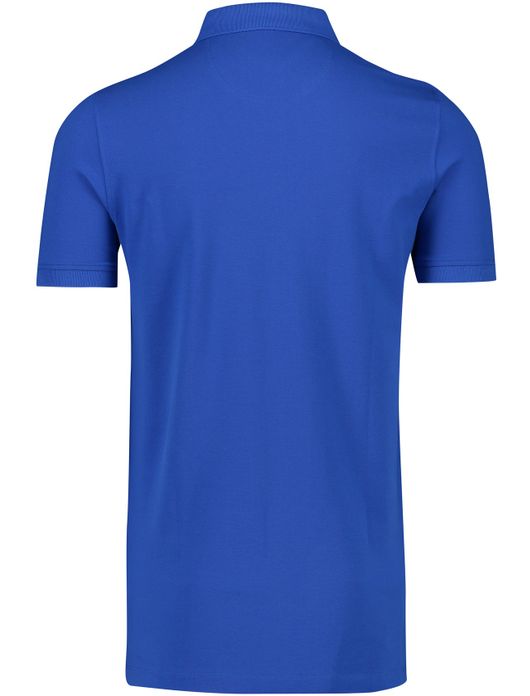 Portofino polo extra lang middenblauw