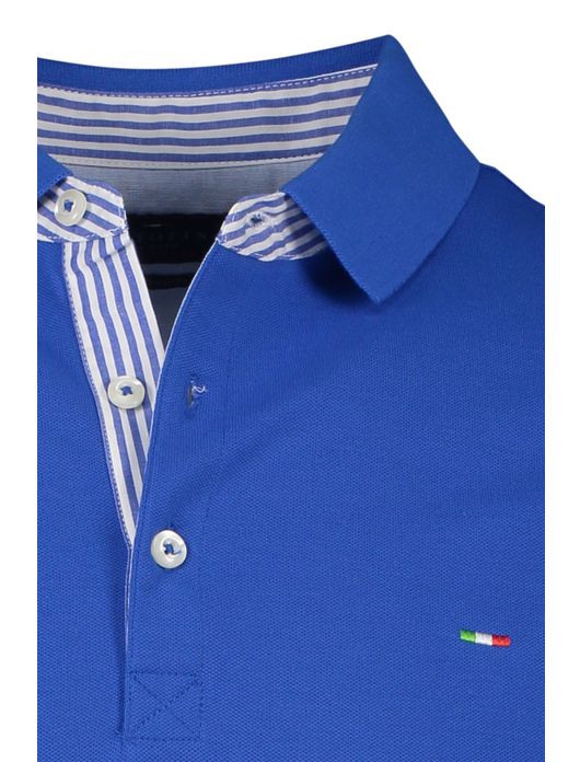Portofino polo extra lang middenblauw