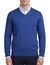 Portofino trui v-hals blauw effen 100% katoen
