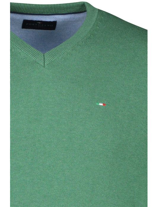 Portofino trui groen v-hals