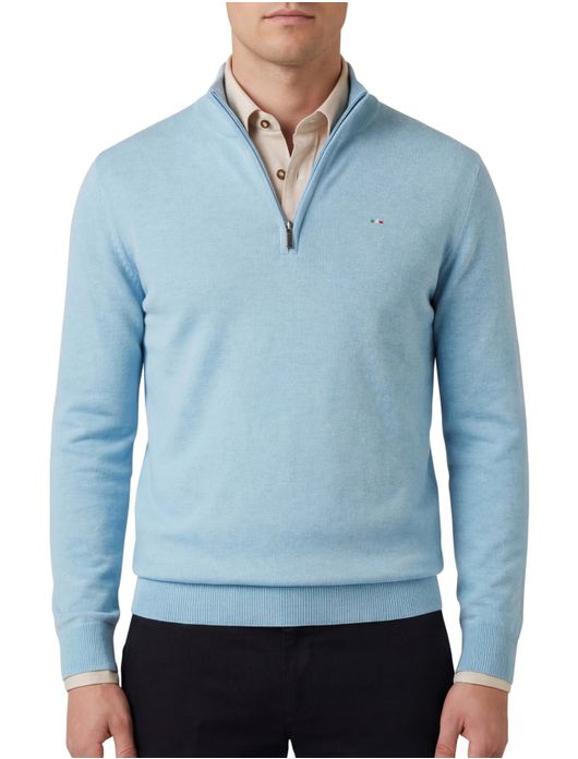 Portofino trui lichtblauw katoen