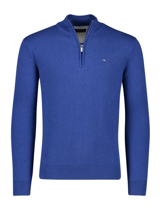 Portofino half zip trui blauw