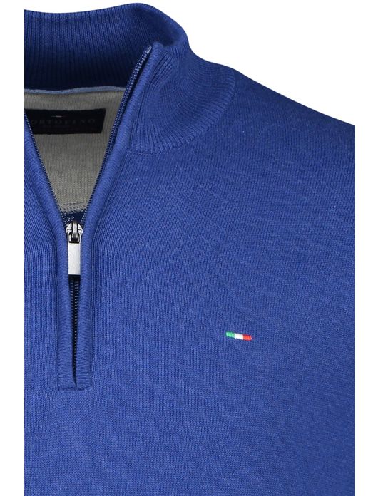 Portofino half zip trui blauw