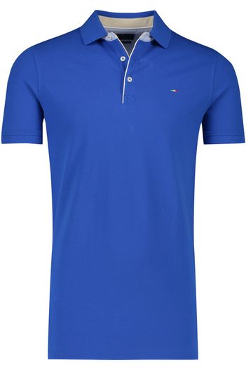 Portofino Portofino extra lange blauwe polo korte mouw