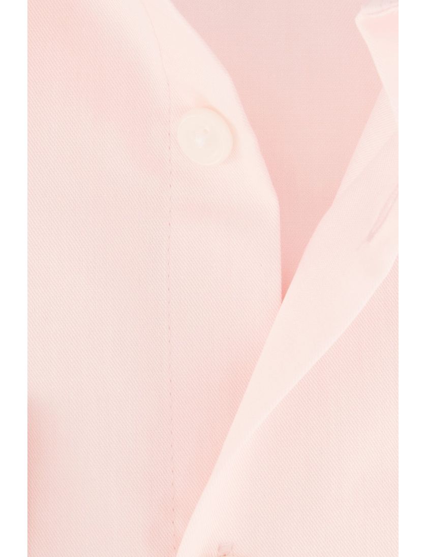 Ledub overhemd lichtroze effen katoen non iron