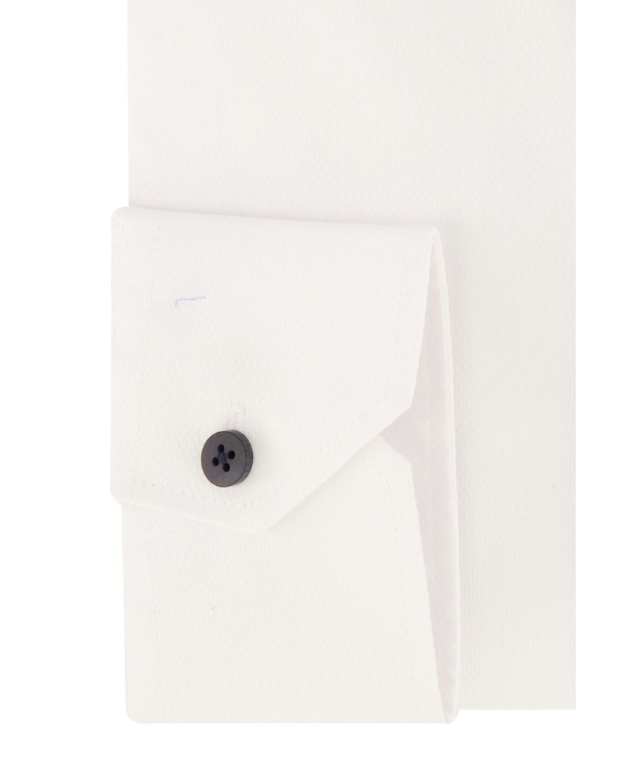 Ledub overhemd mouwlengte 7 normale fit wit katoen