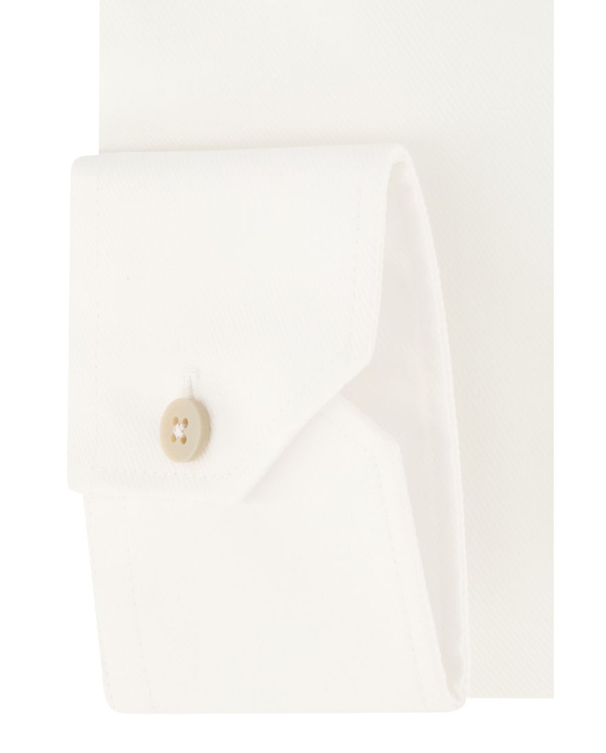 Ledub overhemd modern fit wit effen