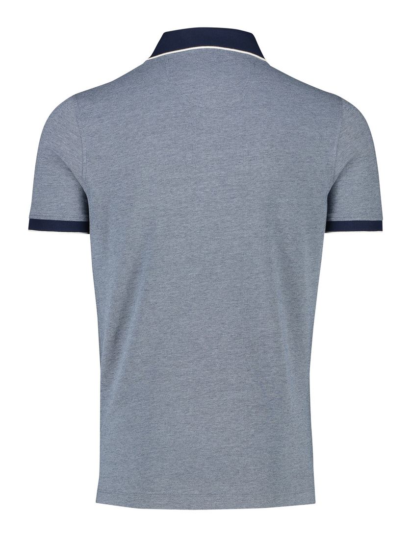 katoenen Portofino polo donkerblauw gemêleerd normale fit