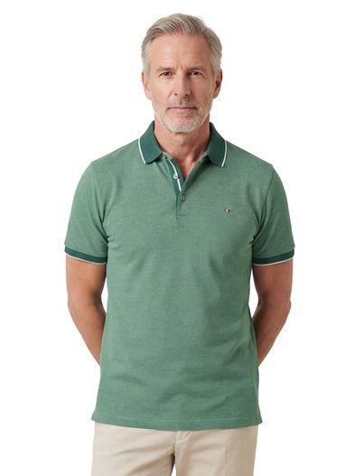 Portofino Portofino polo groen gemeleerd