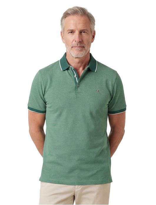 Portofino polo groen gemeleerd