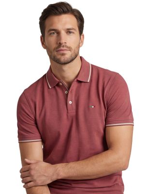 Portofino Portofino polo rood gemêleerd katoen normale fit