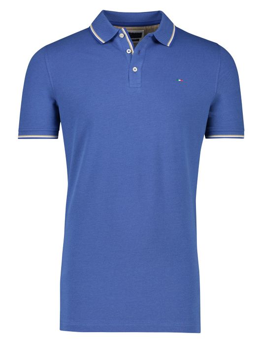 Portofino polo extra lang blauw