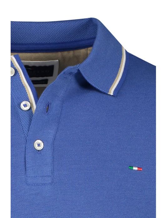 Portofino polo extra lang blauw