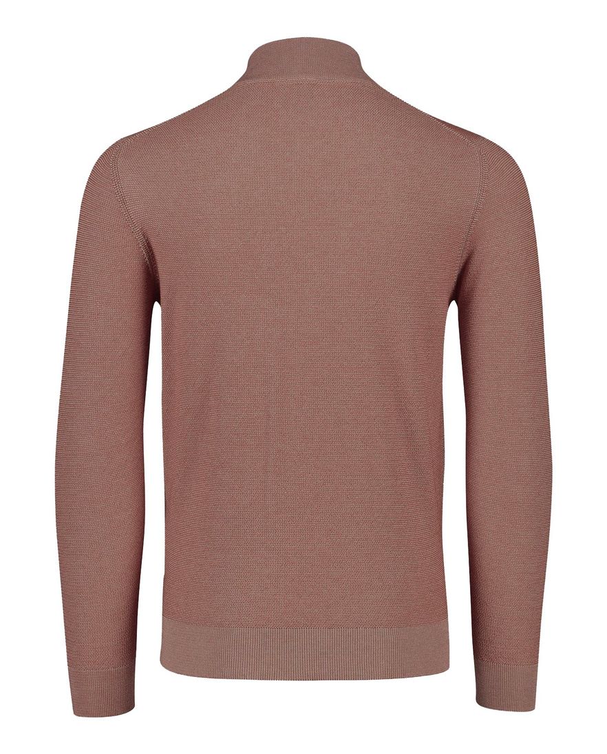 Bugatti katoenen vest effen rood gemeleerd