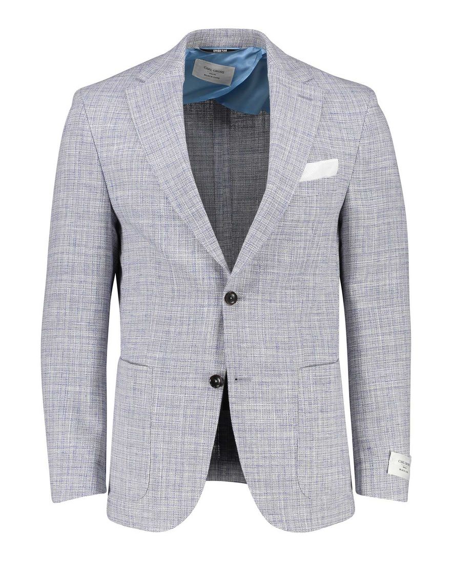 Carl Gross blauw gemêleerd colbert modern fit blackline