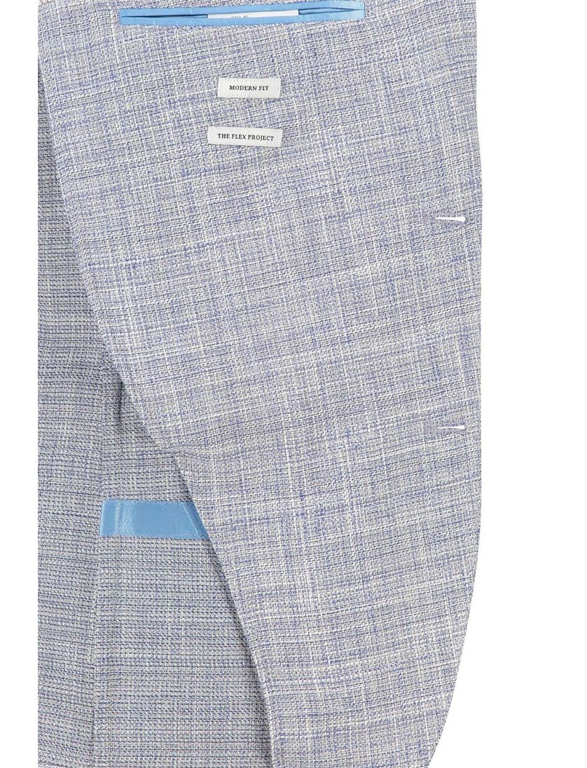 Carl Gross colbert modern fit blackline blauw gemêleerd