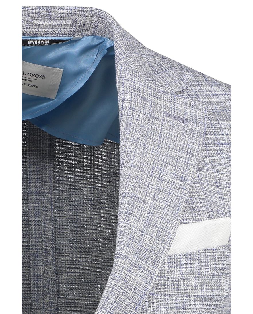 Carl Gross blauw gemêleerd colbert modern fit blackline