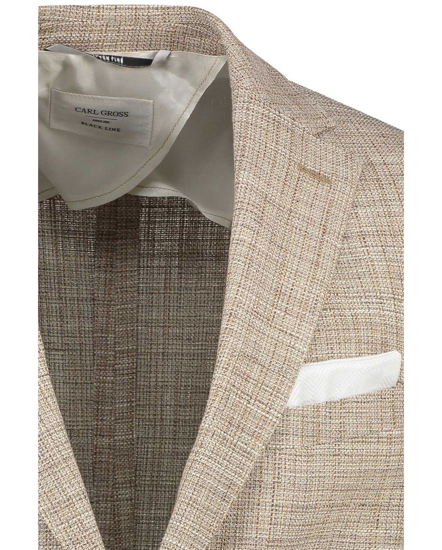 Carl Gross colbert beige gemêleerd blackline modern fit