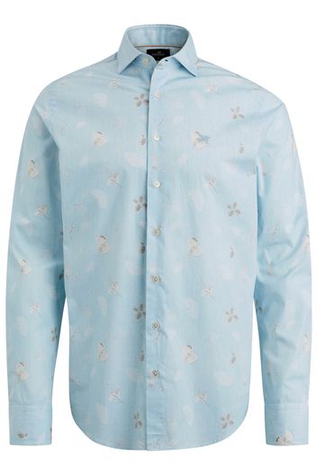 Vanguard Vanguard lichtblauw geprint overhemd