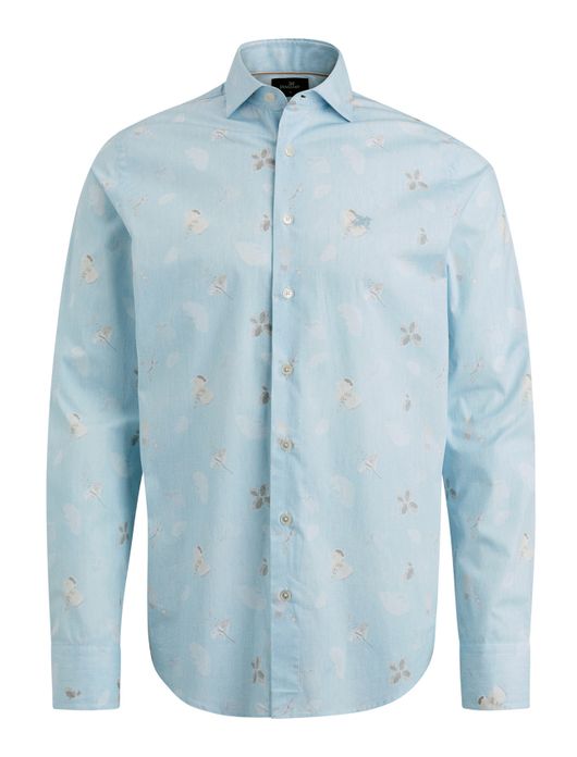 Vanguard overhemd blauw geprint