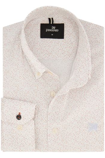 Vanguard Vanguard overhemd wit geprint