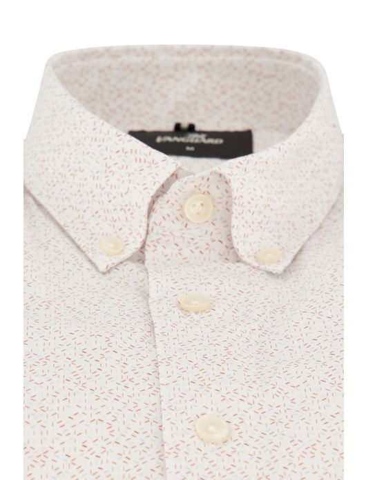 Vanguard overhemd wit geprint