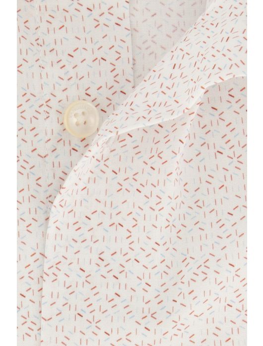 Vanguard overhemd wit geprint