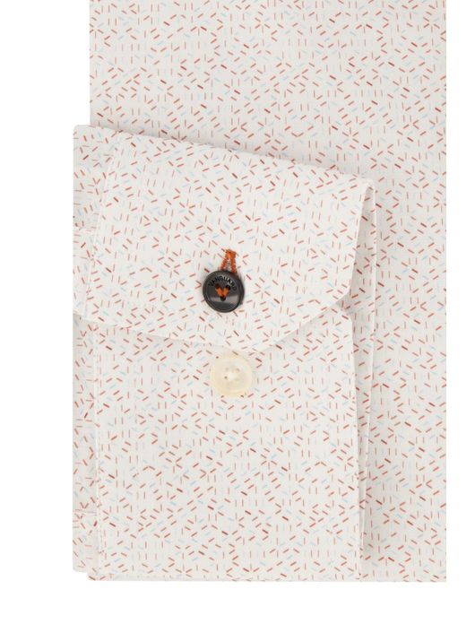 Vanguard overhemd wit geprint