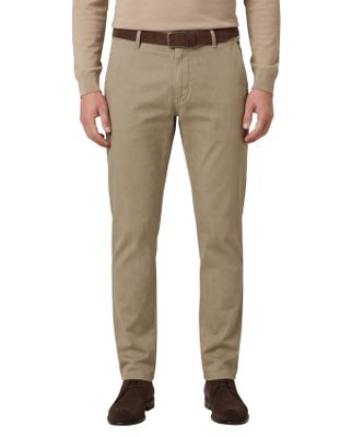 Meyer Meyer Pantalon Bonn camel effen katoen