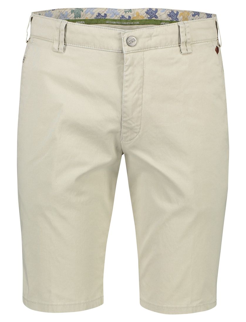 katoenen Meyer b-palma bermuda effen beige
