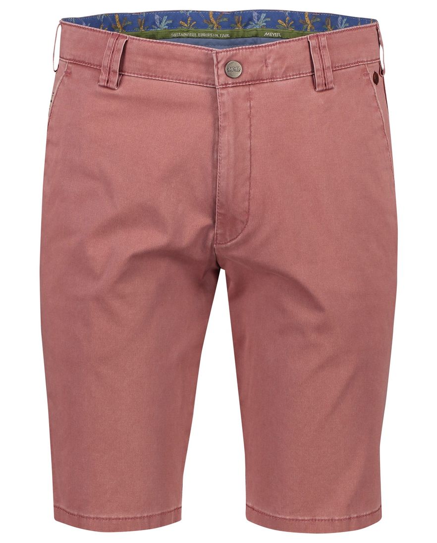 Meyer b-palma bermuda rood effen katoen
