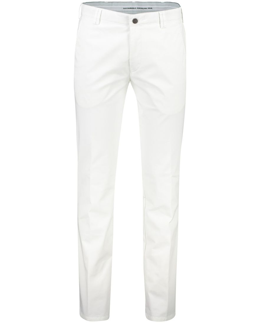 Meyer pantalon Bonn wit katoen