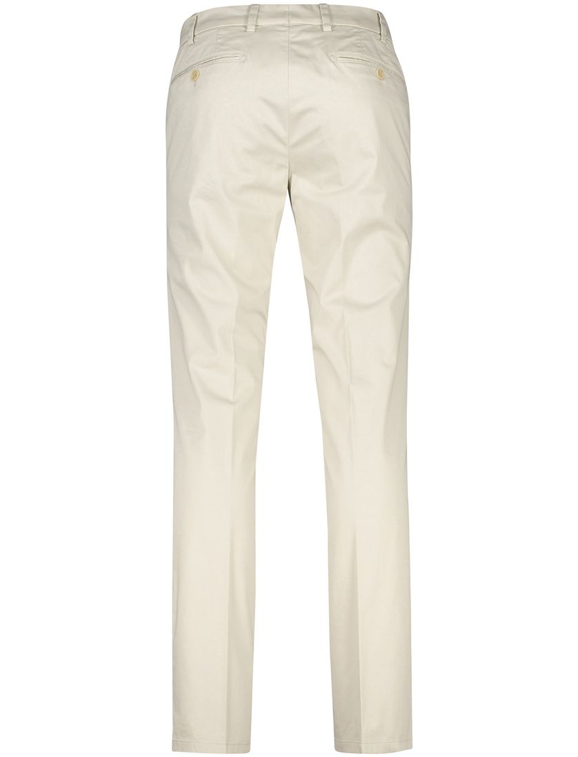 Meyer exclusive pantalon Bonn beige modern fit katoen