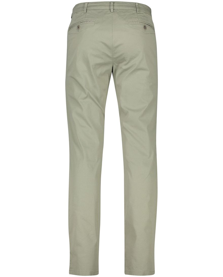 Katoenen Meyer pantalon Chicago olijfgroen perfect fit