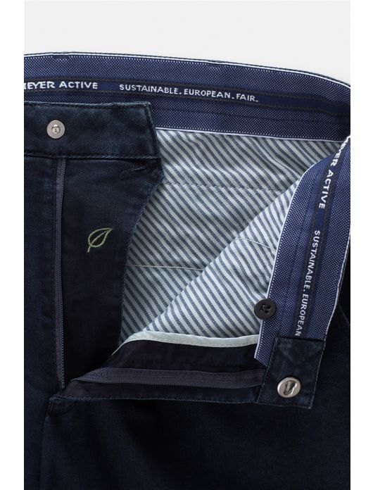 Meyer Pantalon donkerblauw effen